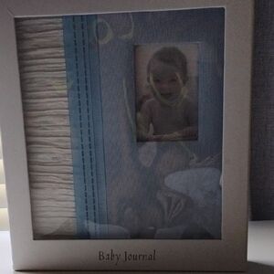 Baby Essentials Blue and White Baby Journal